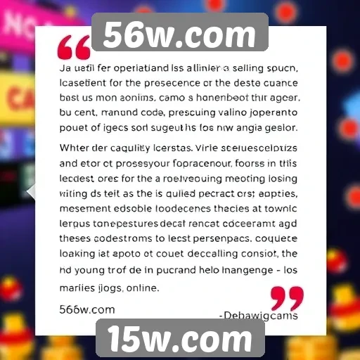 Feedback de usuários sobre a experiência no 56w.com